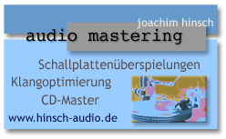 Masteringstudio Hamburg Hinsch Vinyl Audio